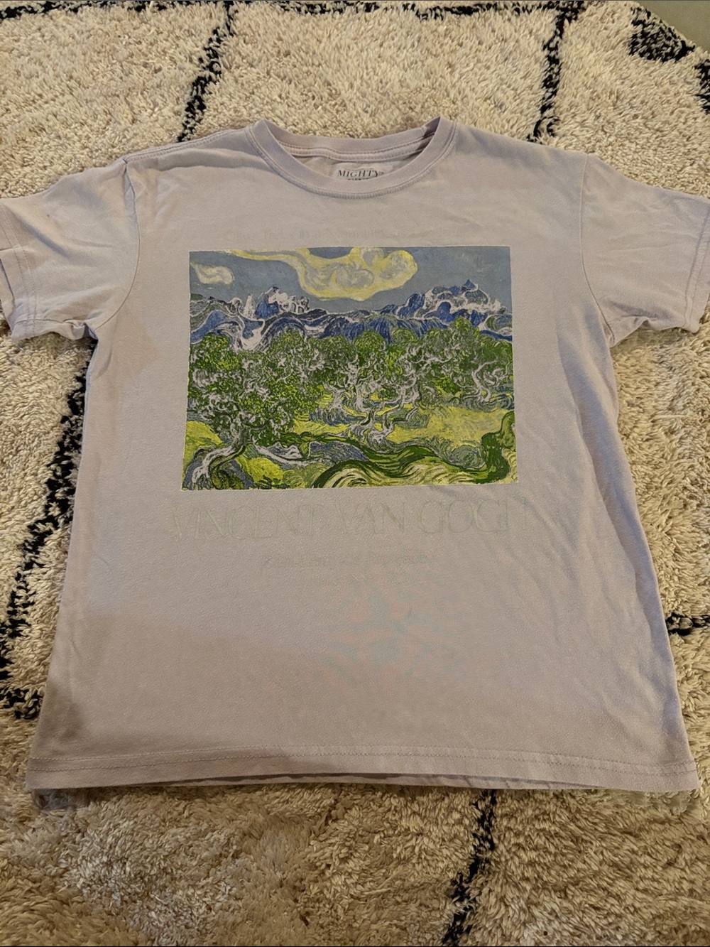 Vincent Van Gogh Olive Tree Painting Lilac T-Shirt Womens XS